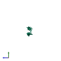 Retrocyclin-2 in PDB entry 2atg, assembly 1, side view.