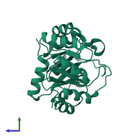 Indole-3-glycerol phosphate synthase in PDB entry 2c3z, assembly 1, side view.