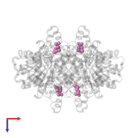 (2-[2-KETOPROPYLTHIO]ETHANESULFONATE in PDB entry 2cfc, assembly 1, top view.