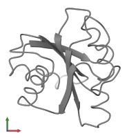 Chemotaxis protein CheY in PDB entry 2chy, assembly 1, front view.