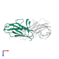 Saf-pilin pilus formation protein domain-containing protein in PDB entry 2co6, assembly 1, top view.