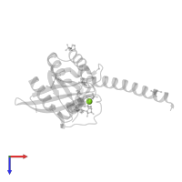 MAGNESIUM ION in PDB entry 2d7c, assembly 1, top view.