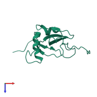 Rap guanine nucleotide exchange factor-like 1 in PDB entry 2dhz, assembly 1, top view.