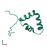 Monomeric assembly 1 of PDB entry 2dii coloured by chemically distinct molecules, front view.