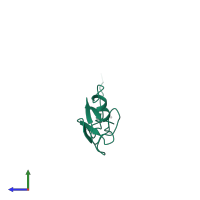 Actin-binding LIM protein 3 in PDB entry 2dj7, assembly 1, side view.