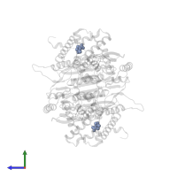 PHOSPHOENOLPYRUVATE in PDB entry 2dwo, assembly 1, side view.