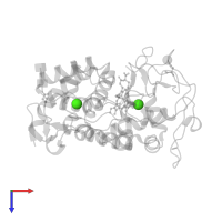 CALCIUM ION in PDB entry 2e39, assembly 1, top view.