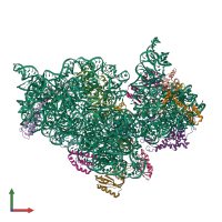 PDB entry 2e5l coloured by chain, front view.