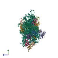 PDB entry 2e5l coloured by chain, side view.