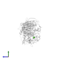 CALCIUM ION in PDB entry 2e8y, assembly 1, side view.