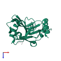 hypothetical protein TM1012 in PDB entry 2ewr, assembly 1, top view.