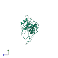 Adapter molecule crk in PDB entry 2eyy, assembly 1, side view.