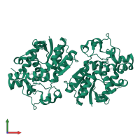 Bisphosphoglycerate mutase in PDB entry 2f90, assembly 1, front view.