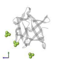 SULFATE ION in PDB entry 2fgf, assembly 1, side view.