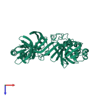 Repressor protein CI in PDB entry 2fjr, assembly 1, top view.