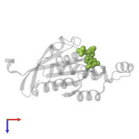 GUANOSINE-5'-DIPHOSPHATE in PDB entry 2fv8, assembly 1, top view.