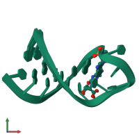 PDB entry 2g1g coloured by chain, ensemble of 20 models, front view.