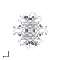 ZINC ION in PDB entry 2g2n, assembly 1, side view.