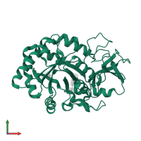 Chitinase-3-like protein 1 in PDB entry 2g41, assembly 1, front view.