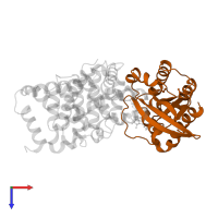 Ras-related protein Rab-33B in PDB entry 2g77, assembly 1, top view.