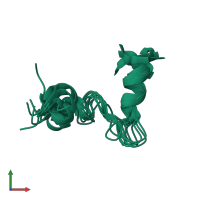 PDB entry 2gdl coloured by chain, ensemble of 9 models, front view.