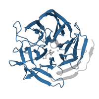 The deposited structure of PDB entry 2gvv contains 1 copy of Pfam domain PF08450 (SMP-30/Gluconolactonase/LRE-like region) in Diisopropyl-fluorophosphatase. Showing 1 copy in chain A.