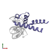 ECF RNA polymerase sigma-E factor in PDB entry 2h27, assembly 2, front view.