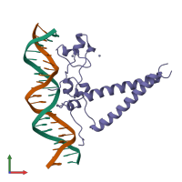 Hetero tetrameric assembly 1 of PDB entry 2hap coloured by chemically distinct molecules, front view.