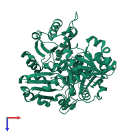 Diphthine synthase in PDB entry 2huq, assembly 1, top view.