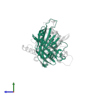 Mediator of RNA polymerase II transcription subunit 20 in PDB entry 2hzm, assembly 1, side view.