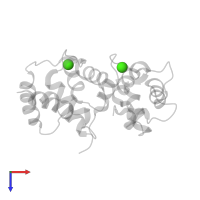 CALCIUM ION in PDB entry 2i94, assembly 1, top view.