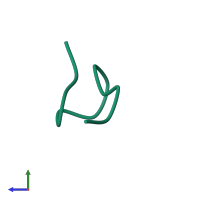 Monomeric assembly 1 of PDB entry 2ifj coloured by chemically distinct molecules, side view.