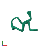 PDB entry 2ifj coloured by chain, ensemble of 16 models, front view.