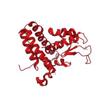 The deposited structure of PDB entry 2igs contains 8 copies of CATH domain 1.10.3690.10 (PA2222-like fold) in DUF3218 domain-containing protein. Showing 1 copy in chain F.