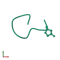 Lambda-conotoxin CMrVIA in PDB entry 2iha, assembly 1, front view.