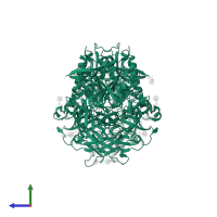Dipeptidyl peptidase 4 in PDB entry 2iit, assembly 1, side view.