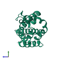 Bcl-2 homologous antagonist/killer in PDB entry 2imt, assembly 2, side view.