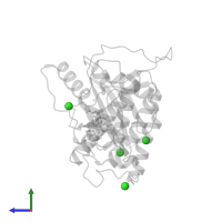 CHLORIDE ION in PDB entry 2izr, assembly 1, side view.