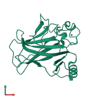 Monomeric assembly 1 of PDB entry 2j1z coloured by chemically distinct molecules, front view.
