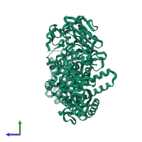 DNA polymerase in PDB entry 2jgu, assembly 1, side view.