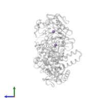 MANGANESE (II) ION in PDB entry 2jgu, assembly 1, side view.
