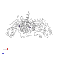 MANGANESE (II) ION in PDB entry 2jgu, assembly 1, top view.