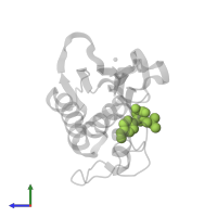 N-ISOBUTYL-N-[4-METHOXYPHENYLSULFONYL]GLYCYL HYDROXAMIC ACID in PDB entry 2jnp, assembly 1, side view.