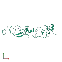 Monomeric assembly 1 of PDB entry 2jtn coloured by chemically distinct molecules, front view.