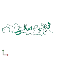 LIM/homeobox protein Lhx3 in PDB entry 2jtn, assembly 1, front view.