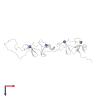 ZINC ION in PDB entry 2jtn, assembly 1, top view.