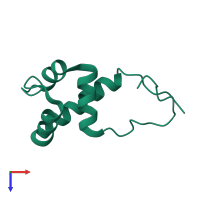 DNA-binding protein VF_0530 in PDB entry 2jvw, assembly 1, top view.