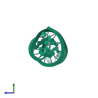 RNA (29-MER) in PDB entry 2jwv, assembly 1, side view.