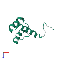 Homeobox expressed in ES cells 1 in PDB entry 2k40, assembly 1, top view.