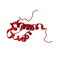 The deposited structure of PDB entry 2k5e contains 1 copy of CATH domain 1.10.3910.10 (SP0561-like) in DUF1858 domain-containing protein. Showing 1 copy in chain A.